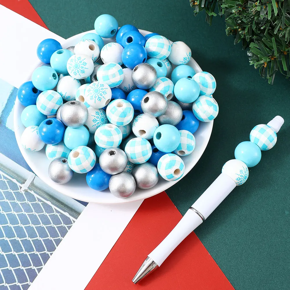 Бусины деревянные для украшения дома 16 мм 50 шт. |