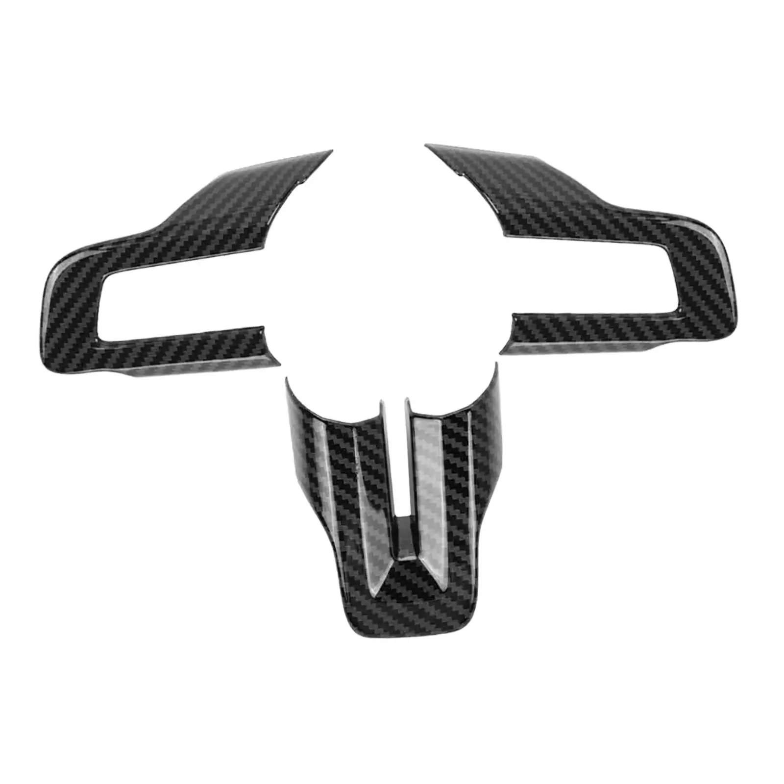 

3x Steering Wheel Button Frame Cover Trim Fittings Stable Performance Accessory for Ford Mustang 2015 2016 2017 2018 2019