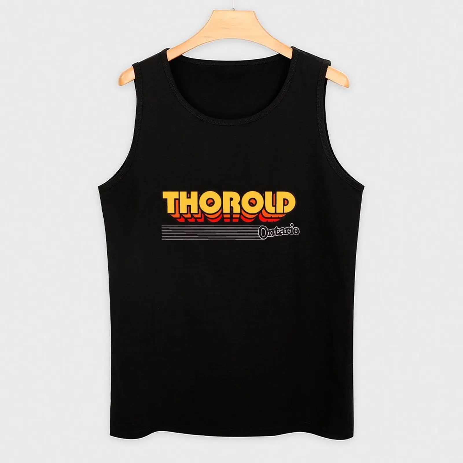 Thorold Ontario Ретро Полосатый Майка сексуальная одежда мужская футболка Мужские