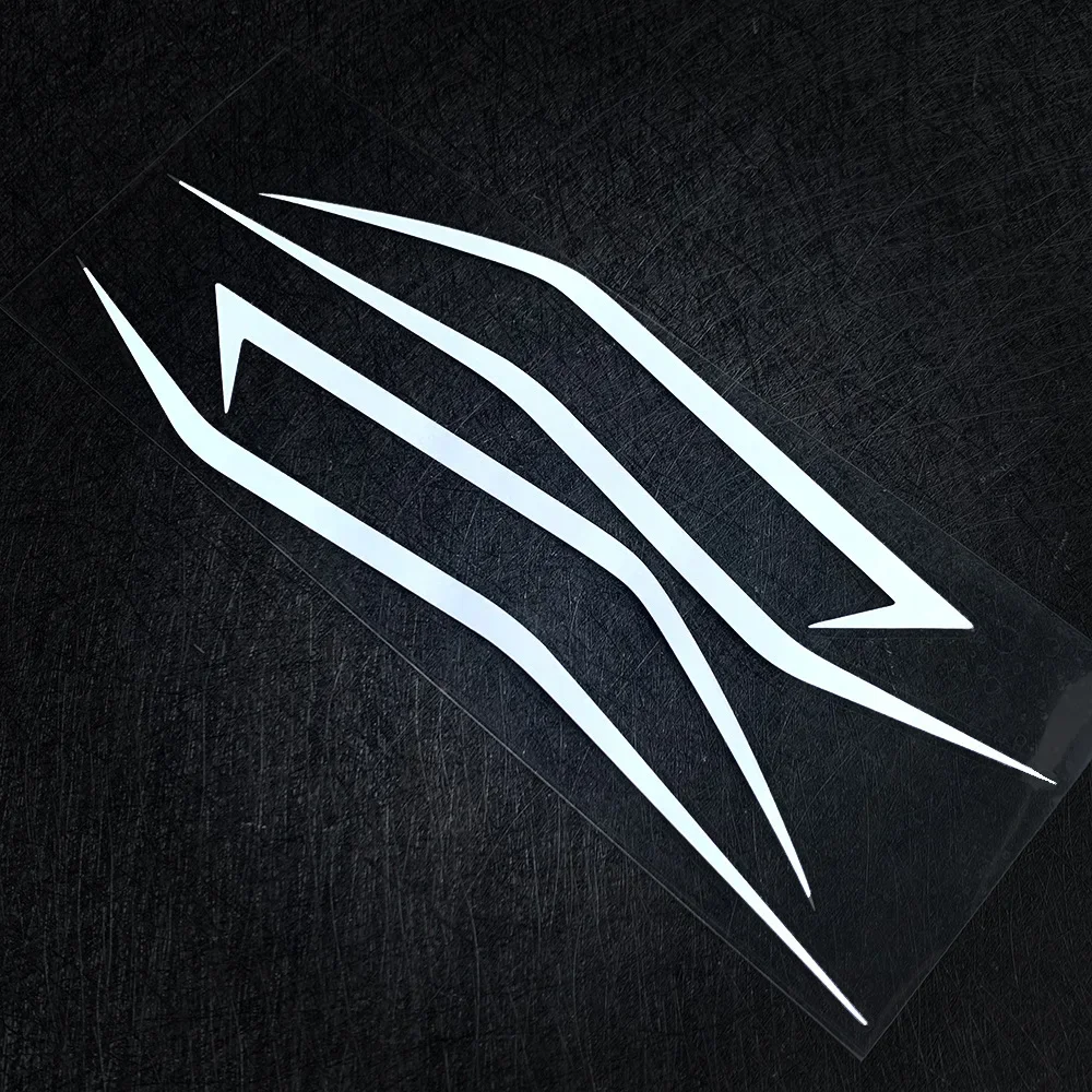 

4 шт., наклейка на обтекатель мотоцикла, украшение, светоотражающие крутые наклейки на передние фары для Kawasaki Ninja NINJA400 H2 H2SX