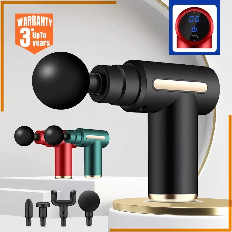 

NEW2023 Massage Gun LCD Display Massager For Body Neck Back Pain Relief Therapy Deep Muscle Relaxation Fitness Slimming