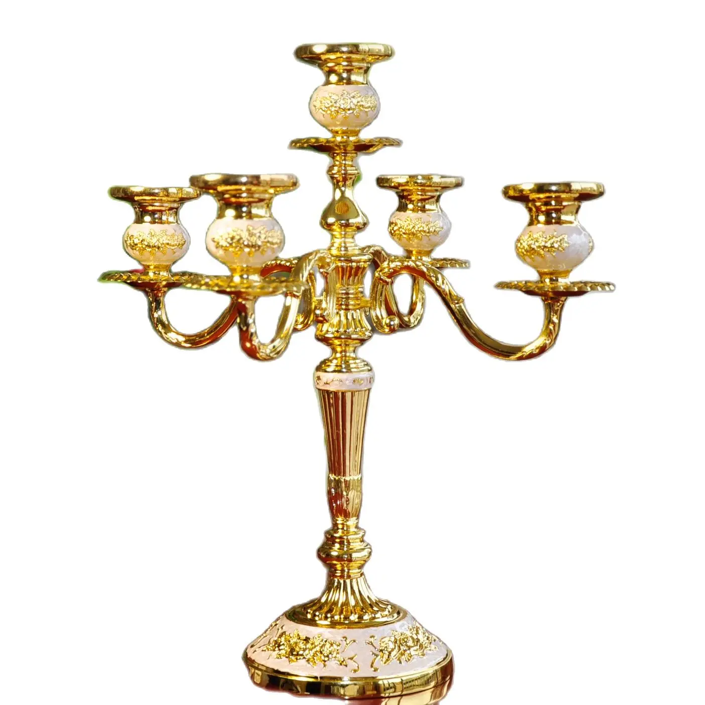 

Nordic Gold Candle Holders Iron Table Centerpiece Candlelight Dinner Romantic Lights Candlestick Candles Home Decoration FC146