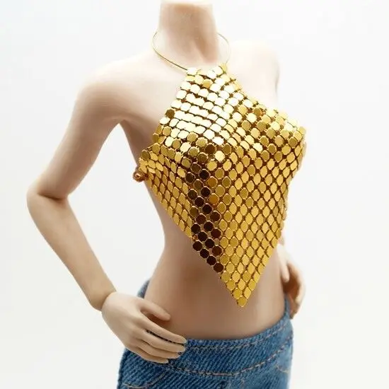

Custom 1/6th Golden Metal Underwear Model for 12" PH UD JO VC Female Body Doll