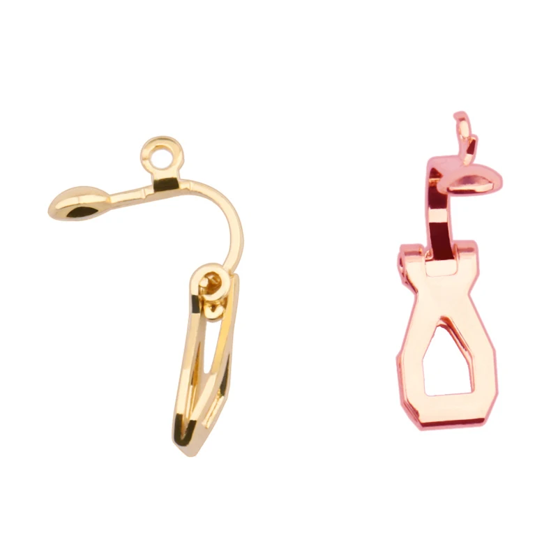 

30pcs New Arrival Ear Clip (KEEP COLOR Rose Gold/Rhodium Silver Open circle Earring Part Round Line Diy Jewelry Marking