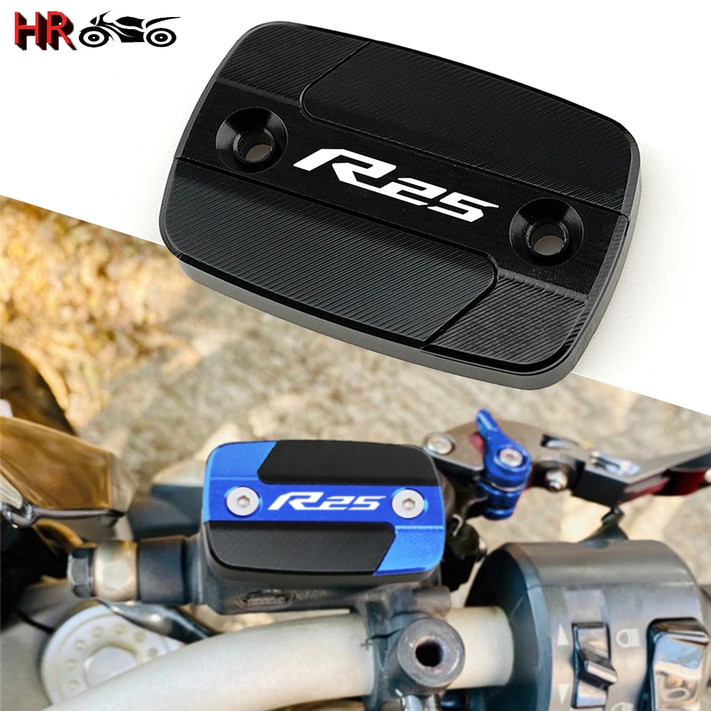 

For Yamaha YZFR25 YZF-R25 YZFR 25 2015-2021 CNC Aluminum Motorcycle Accessories Front Brake Fluid Reservoir Cap Cylinder Cover