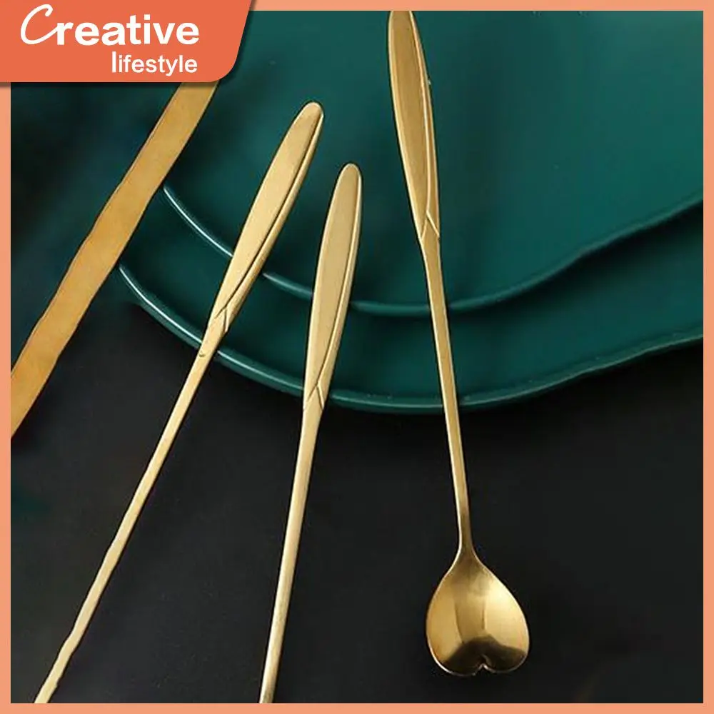 

Meticulous Mixing Spoon Extended Creative Dessert Honey Stainless Steel Spoon 18cm Long Seasoning Coffee Spoon Spoon Light 1pcs