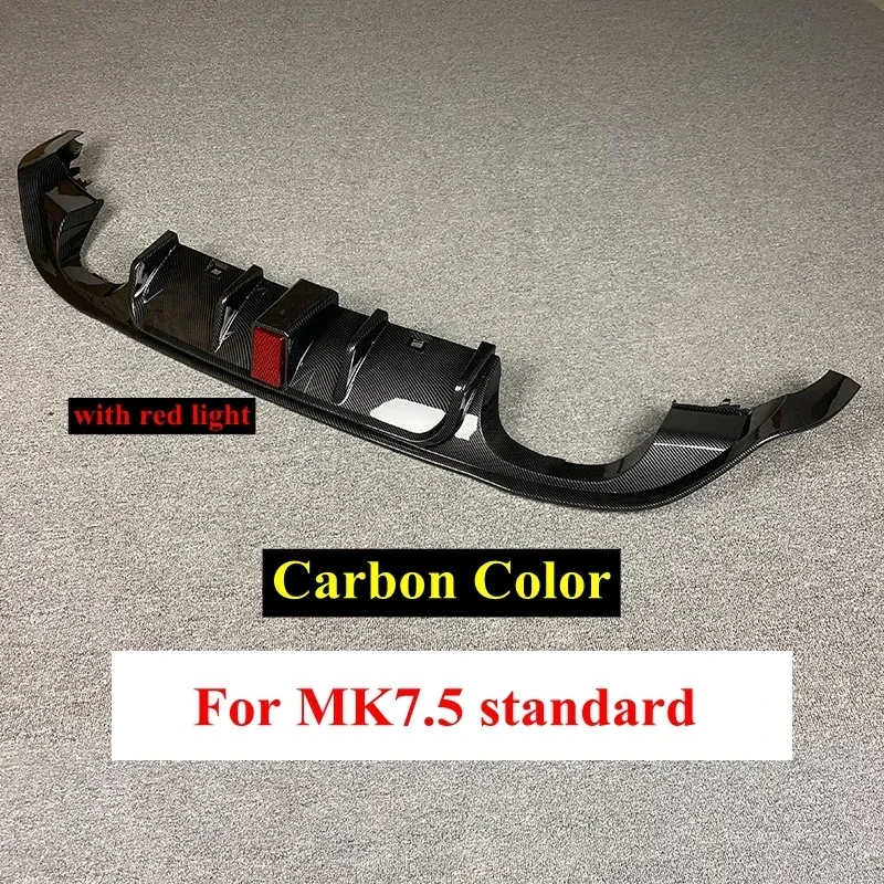 

Для Volkswagen Golf 7.5 GTI MK7.5 GTI TCR Автомобильный задний бампер Диффузор Задний боковой сплиттер Спойлер Губа для MK7.5 Golf 7.5 Стандарт