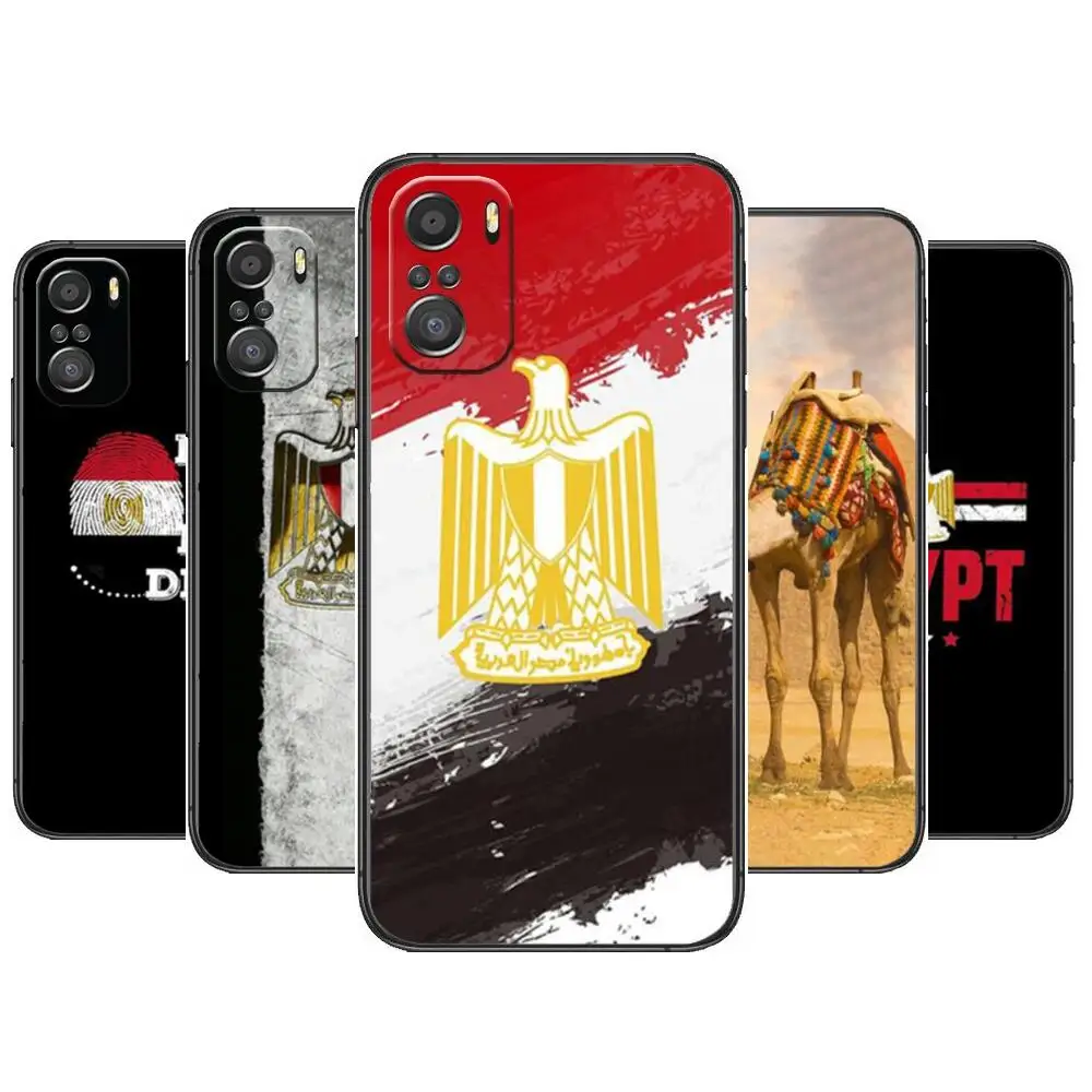 

Egypt Flag Phone Case For xiaomi mi 11 Lite pro Ultra 10s 9 8 MIX 4 FOLD 10T 5g Black Cover Silicone Back Prett