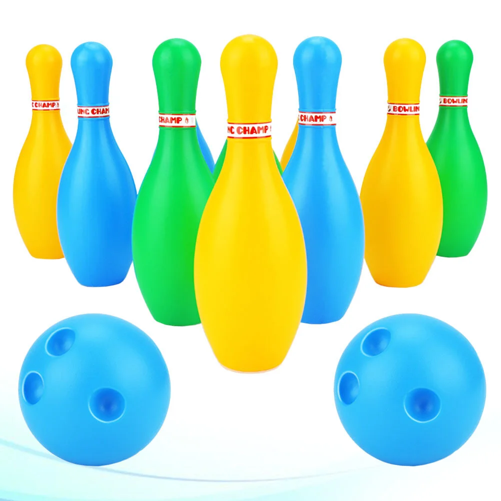 

12Pcs Kids Bowling Set Bowling Play Colorful Bowling with 2 Balls Sports Bowling Games for Indoor Outdoor Kids Children Toddler