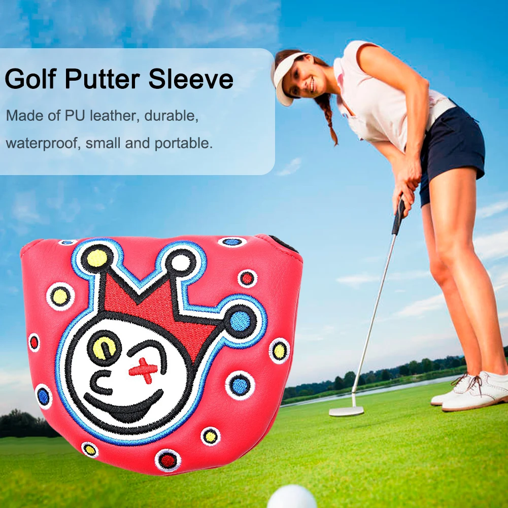 

PU Golf Iron Club Cover Sticker Buckle Golf Head Protect Cover Waterproof Durable Anti-collision Embroidery Outdoor Accessories