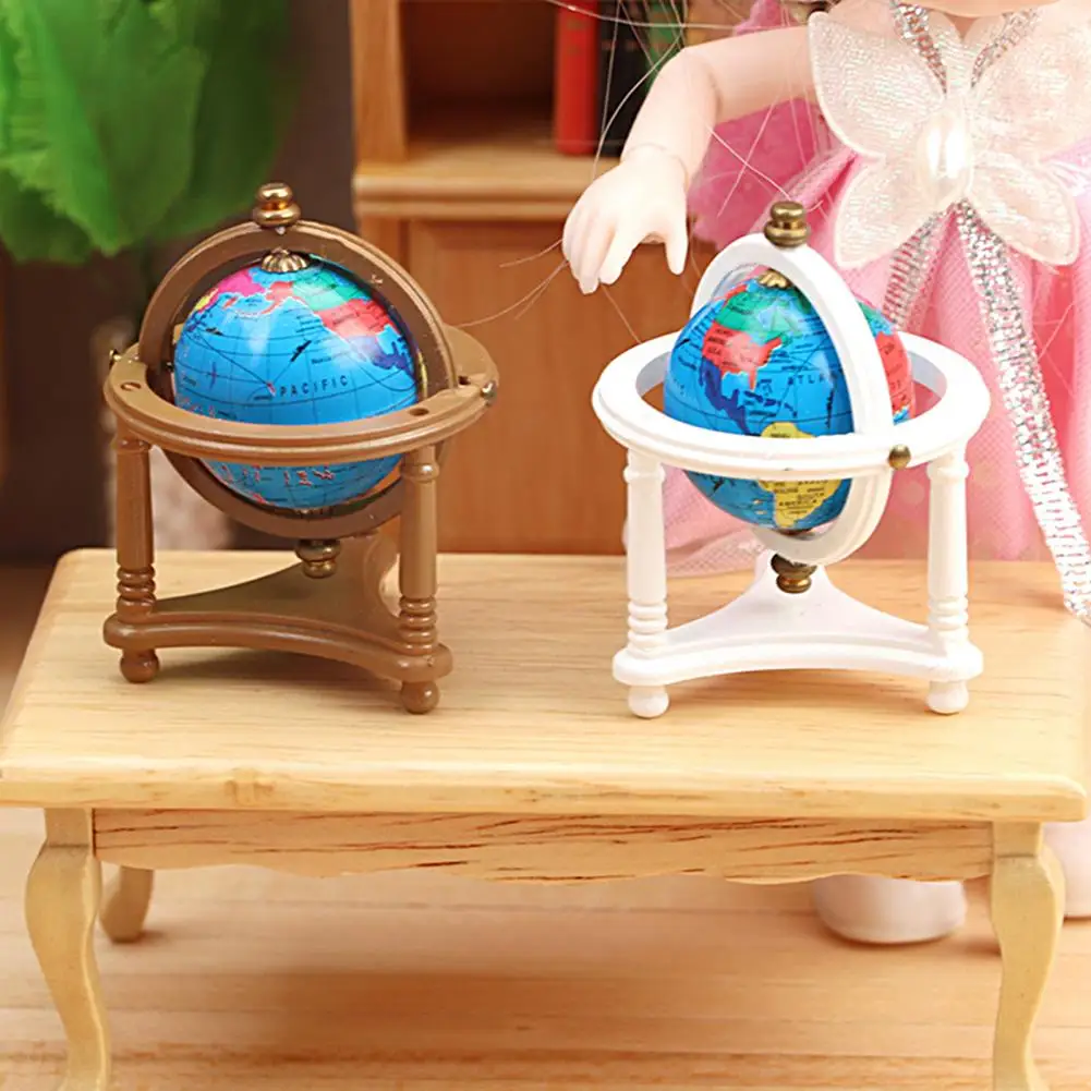 

Mini World Globe Funny High Simulation Accessories DIY for Living Room Tiny World Globe Small World Globe
