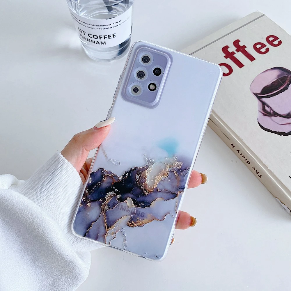 

Colorful Marble Phone Case For Samsung Galaxy A72 A52 A32 5G Ultra Thin Soft Cover Case For Samsung A 52 A 72 A 32 TPU Funda