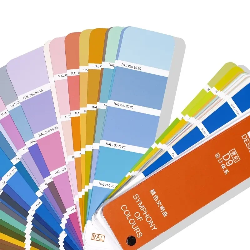 Оригинальная цветная карта RAL D9 дизайнерская версия выбранная стандартная