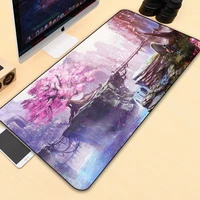 anime pink landscape 90x4080x40cm large mouse pad xxl gamer accessories laptop gaming keyboard anime mouse pad pc cabinet desks