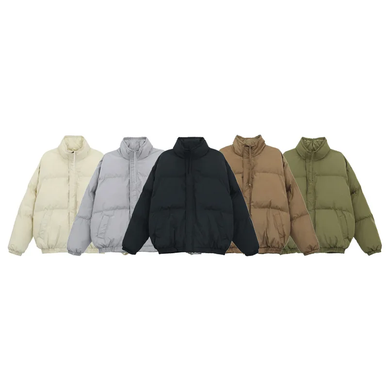 

2021 Winter Trendy Brand Men's Hot Multi-line Colorful Cotton Clothing Women's High-quality Warm Jacket Couple Models
