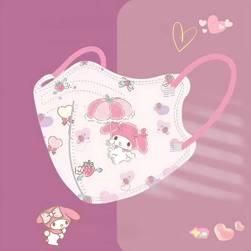 10 шт. аниме милая девочка Sanrio Одноразовая Маска Здоровье гигиена ежедневные