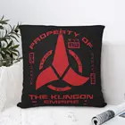Открытие собственности Klingon Империя красная Подушка Чехол Звездный путь рюкзак покрытия Coussin DIY Печатный дышащий домашний декор