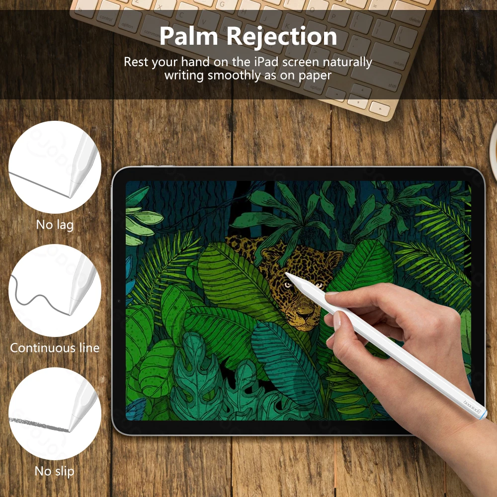 For Apple Pencil 2 1 with Wireless Charging for iPad Palm Rejection Tilt Pen Air 4 5 Pro 11 12.9 Mini 6 Stylus |