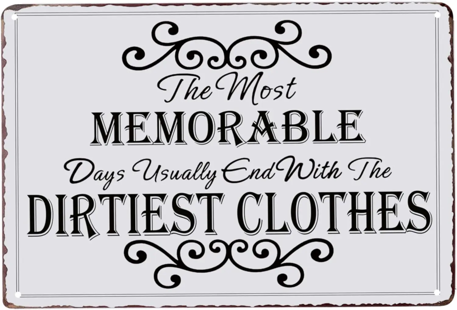 Винтажный металлический жестяной знак самый незабываемый день завершение с