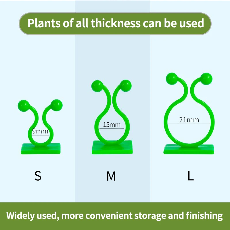 Самоклеящаяся фиксированная застежка-крючок для подъема растений настенный