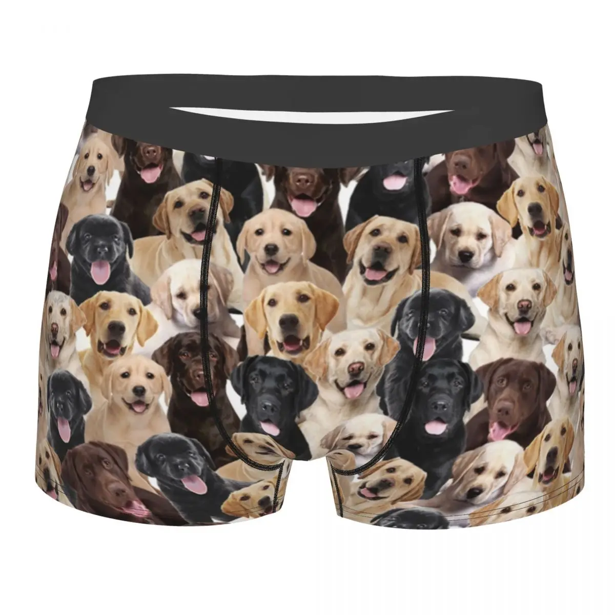 

Humor Boxer Labrador Cute Dog Shorts Panties Men Underwear Merry Christmas Breathable Underpants for Homme S-XXL