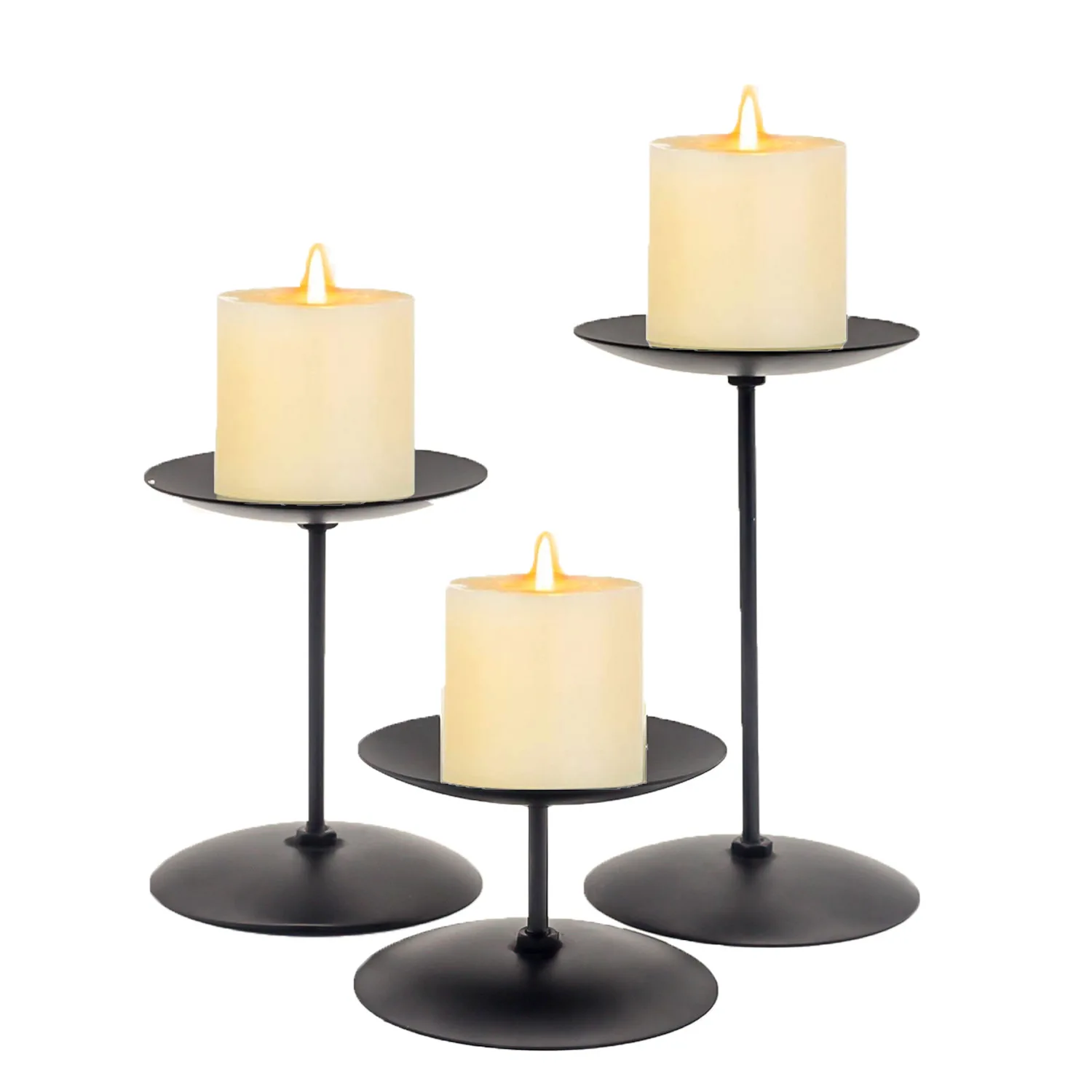 Iron Column Candlestick Wedding Home Decoration