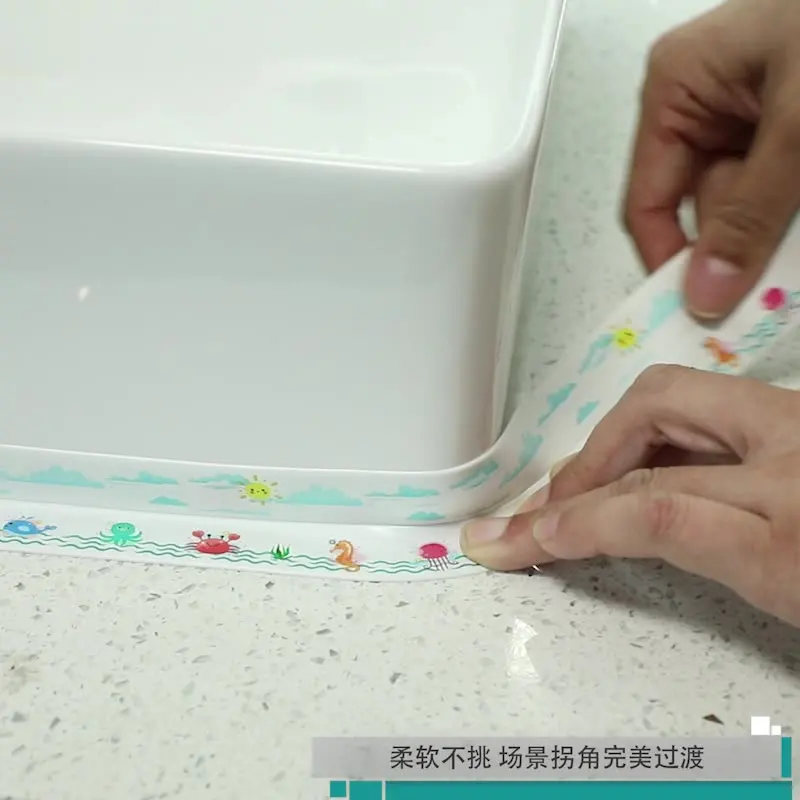 Новые прозрачные настенные наклейки с принтом против плесени красивая кухонная