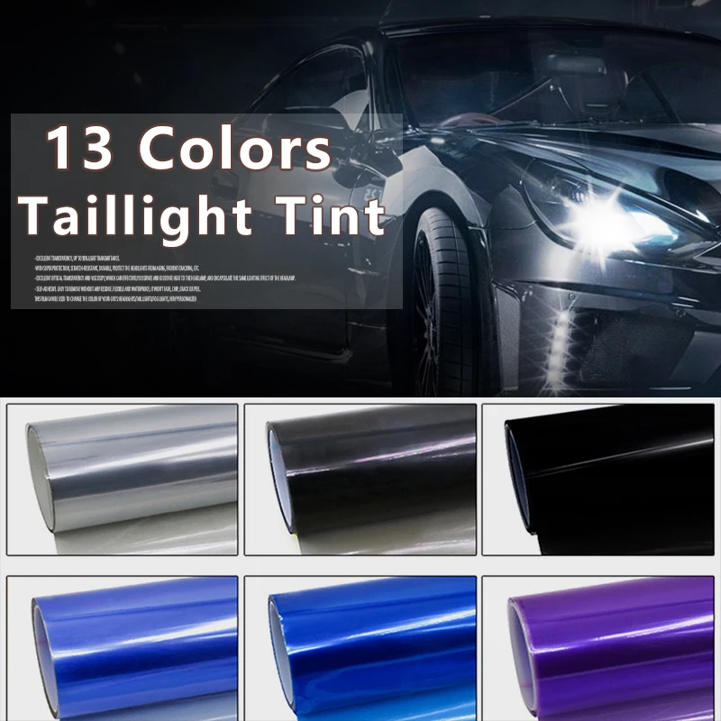 30/40X60CM Car Headlight Taillight Tint Vinyl Styling Waterproof Protective Vinyl Film High Quality For Any Car Light Sticke