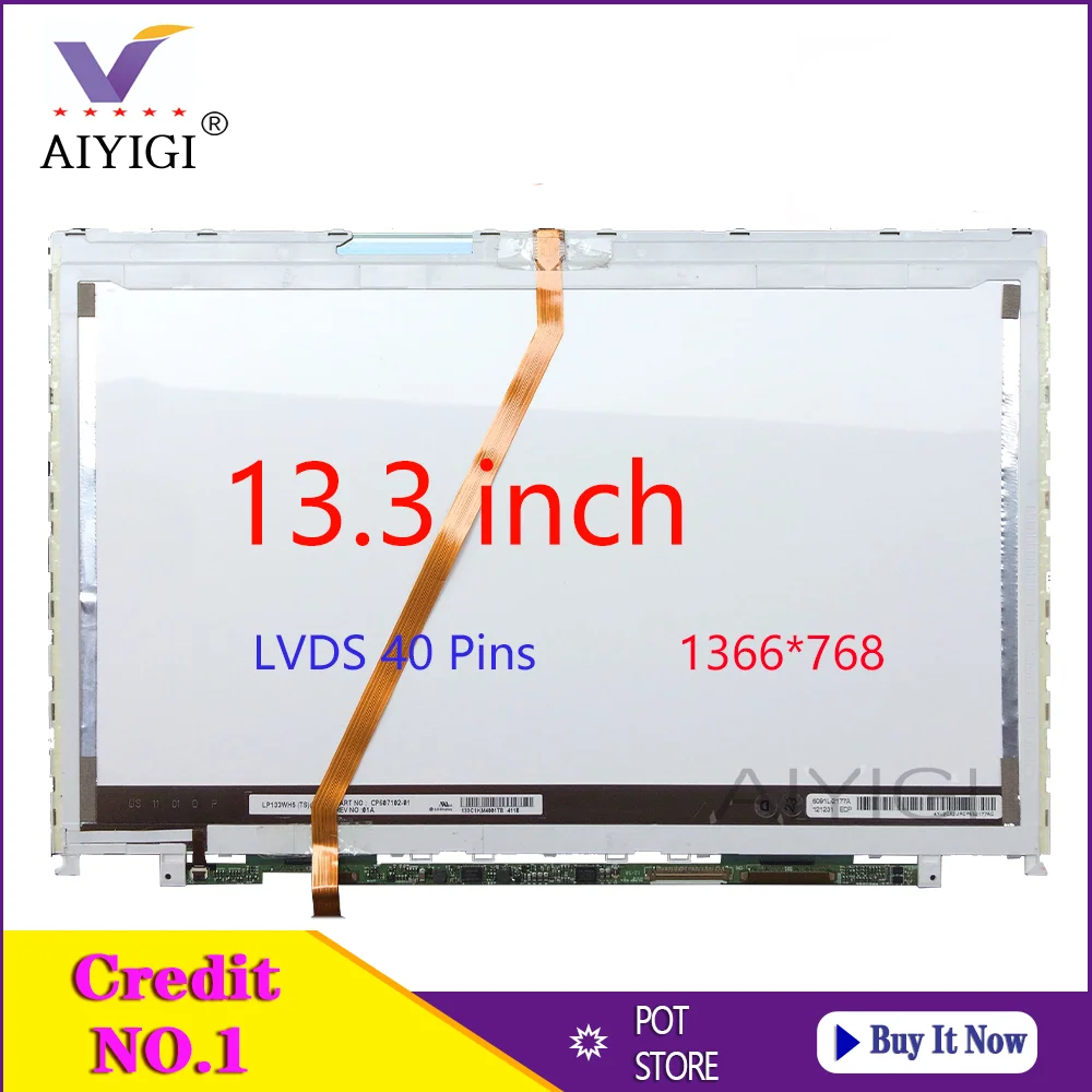 13 3-дюймовый ЖК-экран LP133WH5 TSA2 LP133WH5-TSA2 (TS) (A2) для ноутбука Fujitsu S782 SH771 1366*768 LVDS 40