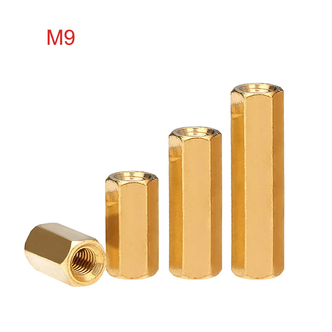 1Pcs M9 Brass Hex Female To Female Standoff Spacer Column Hexagon Hand Knob Nuts PCB Motherboard DIY Model Parts