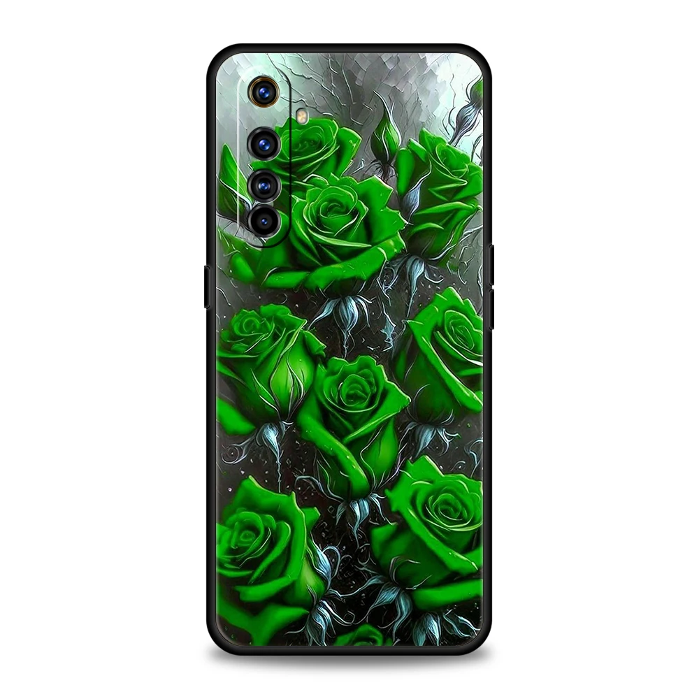 Цветные розы масло для Oppo A17 A12 A57 A74 A16 Find X5 X6 A52 A53 A54 A15 Reno 6 Z 7 Pro A9 2020 оболочка из