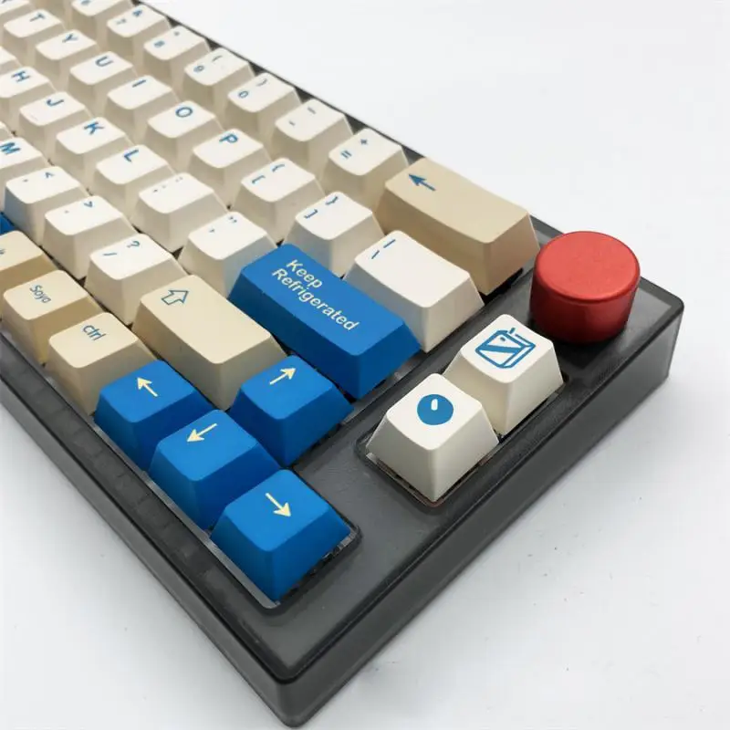 

Колпачки для клавиш Pbt для переключателей Cherry Mx, Портативные компьютерные аксессуары, колпачок для клавиш с механическим ключом в виде соевого молока, эргономичный Универсальный колпачок с 134 кнопками