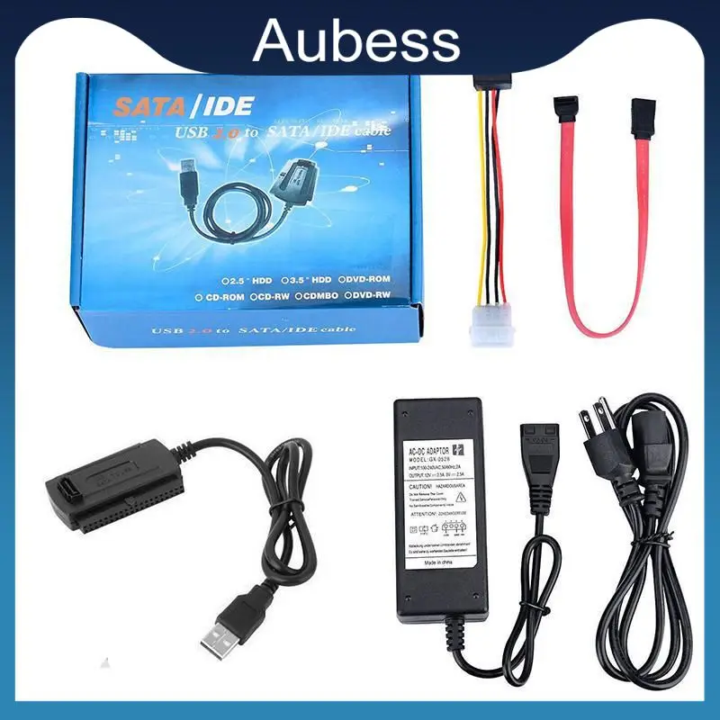

Converter Cable Sata Pata Ide To Usb 2.0 Adapter For 2.5 / 3.5 Inch Hard Drive