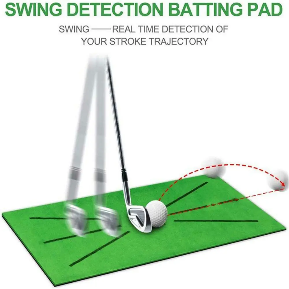 

Home Thicken Outdoor Swing Detection Golf Training Mat Hitting Mat Batting Golf Practice Aid Game Training