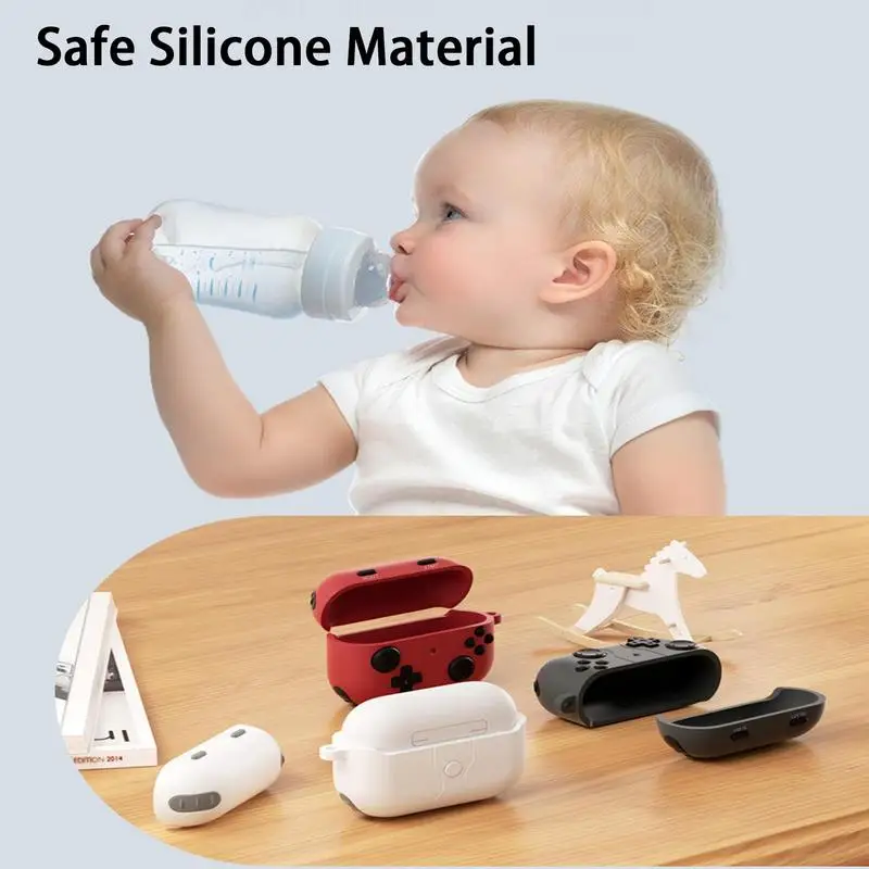 

Case For Airpodss Pro2 Silicone Wireless Earphones Anti-scratch Gamepad Shape Anti-drop Protective Cover For Headphones With