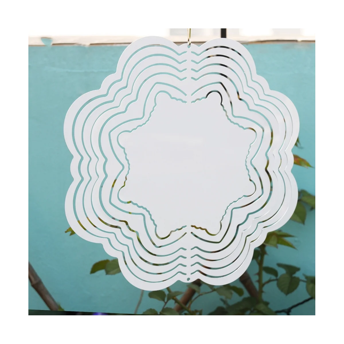 

6Pcs 10 Inch Sublimation Wind Spinner Blanks 3D Garden Wind Spinners Sublimation Blanks Double Sided Wind Sculptures