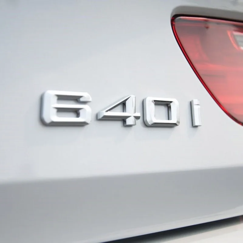 3D ABS хромированная наклейка на багажник автомобиля 630i 640i 650i 630d 640d буквы с цифрами