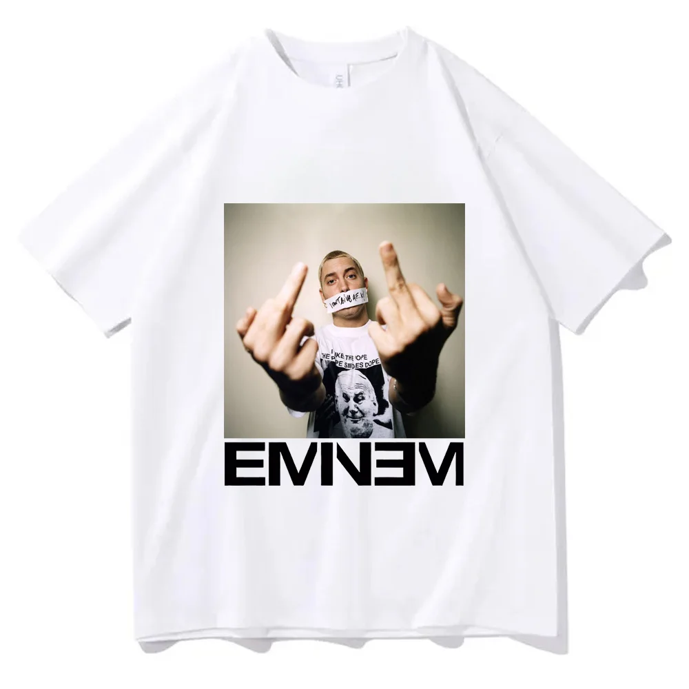 Фото Eminem Cotton High Quality EU Size tshirt streetwear summer graphic men t shirt comic anime funny unisex clothes №4