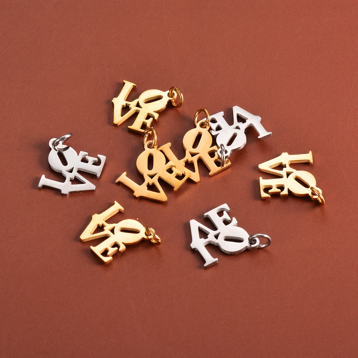 10 шт. подвески для браслета из нержавеющей стали