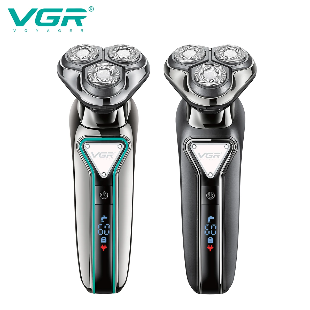 

VGR машинка для бритья Бритва для лица Профессиональный Триммер для волос Безопасность Электробритва IPX7 Водонепроницаемый Портативный беспроводной Бритвенный станок для мужчин V-323