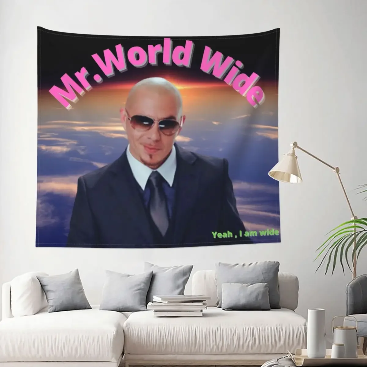 

Mr. Worldwide гобелен, богемный полиэстер, Настенная подвесная фотография