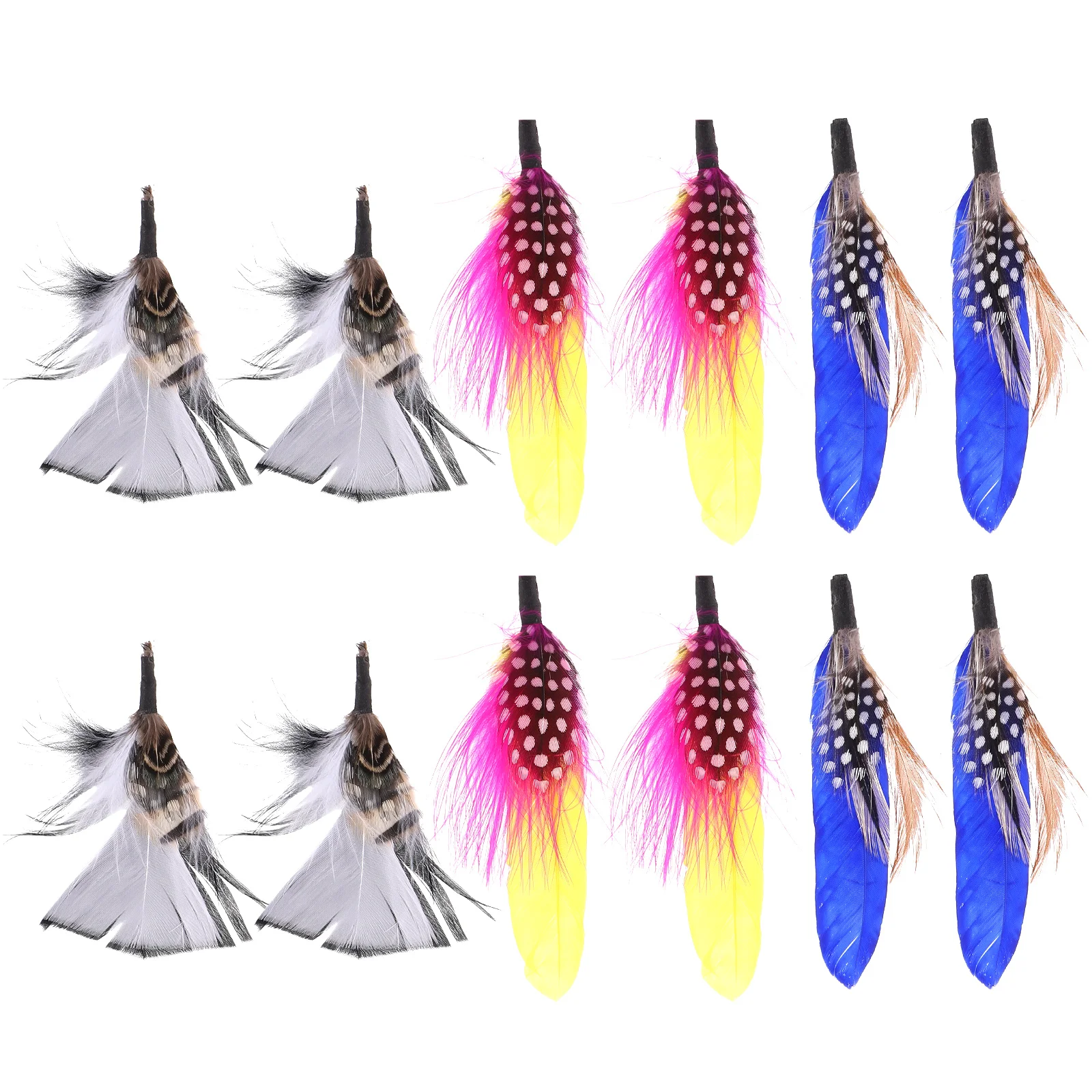 

12 Pcs Corsage DIY Crafts Plumes Jewelry Charms Material Earring Materials Dream Catcher Decoration