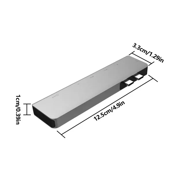 

5-in-1 USB C Hub Portable Type C Hub 7-in-1 USB 3.0 SD TF Card Reader Adaptors USB C Splitter For MacBook Pro 2016