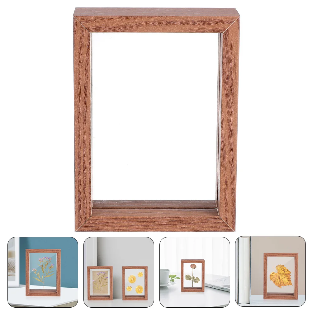 

Table Double Sided Desktop Centerpiece Photo Display Holder 7 Inches Picture Frame Creative Specimen Frame Pressed Flower Frame