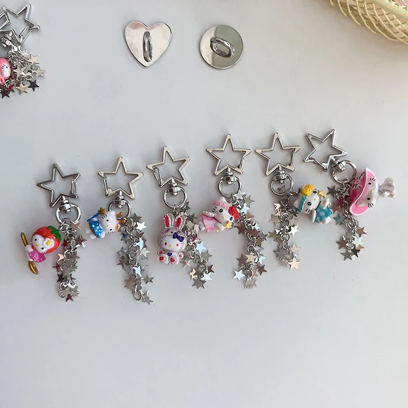 1 шт. подвеска для телефона Sanrio с бахромой и звездами