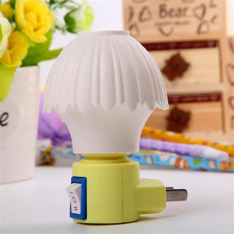

Настенный светильник с прямой розеткой, светодиодный мини-светильник с грибом, меняющий цвет, ночники для дома, светящаяся настольная лампа