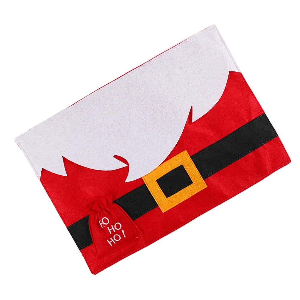 

1pc Christmas Placemat Tableware Pad Creative Kitchen Nonwoven Fabric Table Mats Decoration Coasters Party Supplies for