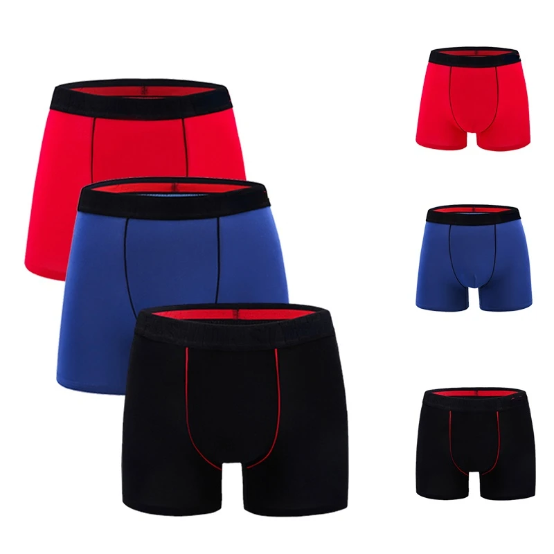 

Mens Underwear Boxers Male Panties Cotton Boxershorts Men Solid Underpants Comfortable Brand Shorts