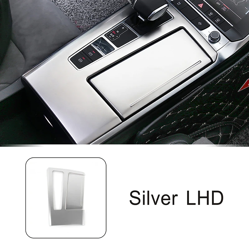 Центральная консоль из нержавеющей стали, декоративная панель переключения передач, Накладка для Audi A6 C8 2019-2022 LHD, Стайлинг автомобиля, интерьер