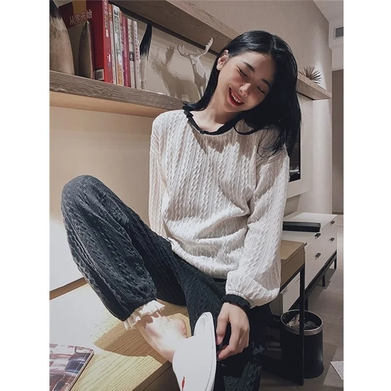 

Новинка весна-осень Модный трендовый Свободный корейский милый Повседневный подходящий ко всему набор искусственных элементов с длинным р...